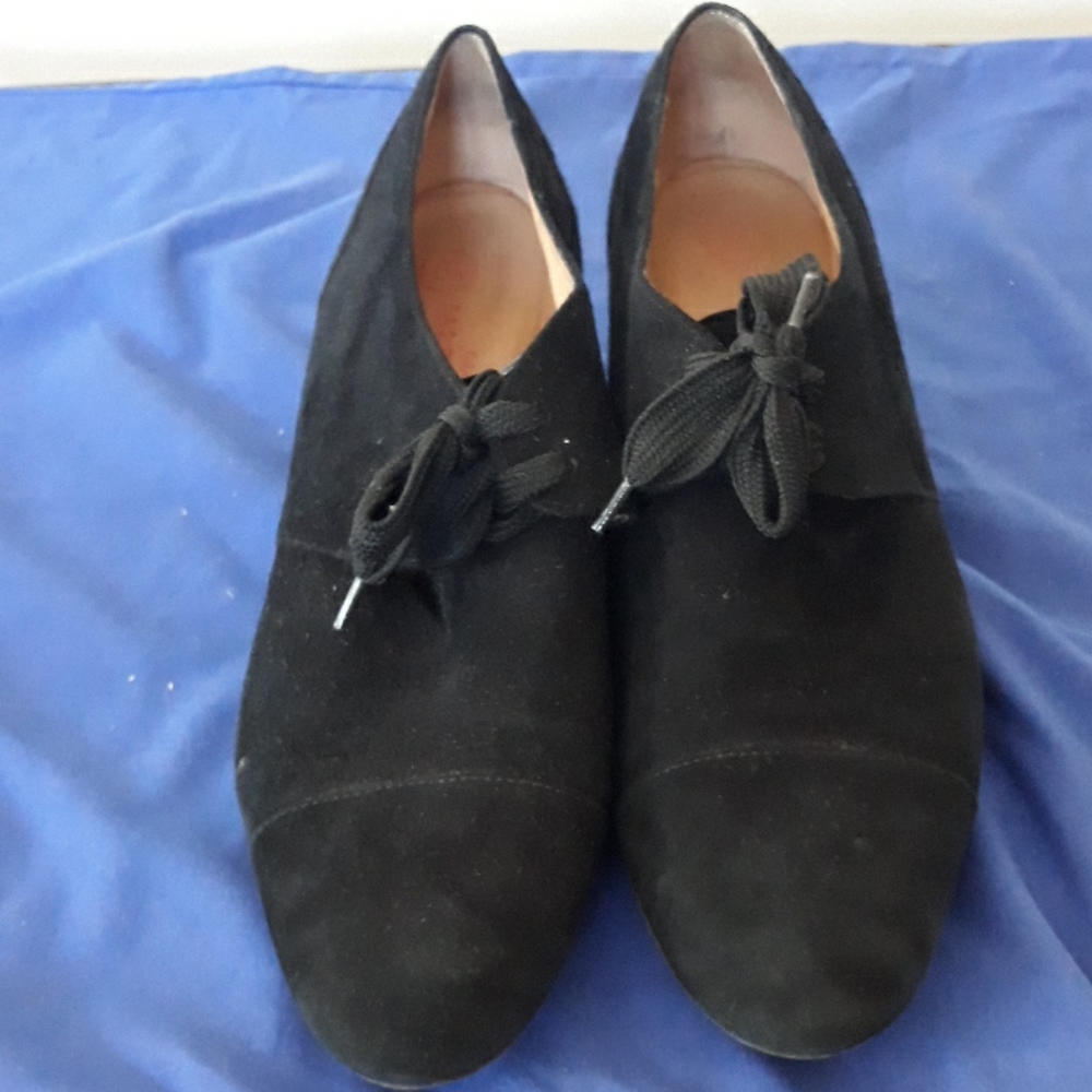 Italian suede leather booties size 11